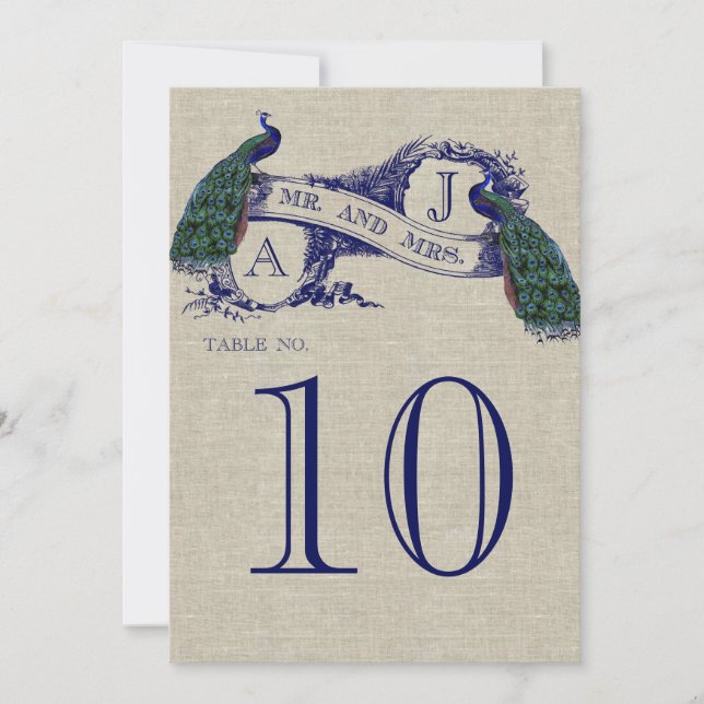 Carte de numéro de table de mariage rustique avec  (Devant)