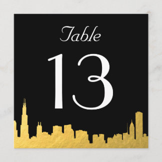 Carte de numéro de table de mariage sur la silhoue