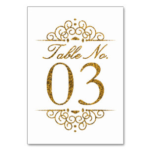 Carte de numéro de table du Mariage de l'effet Par