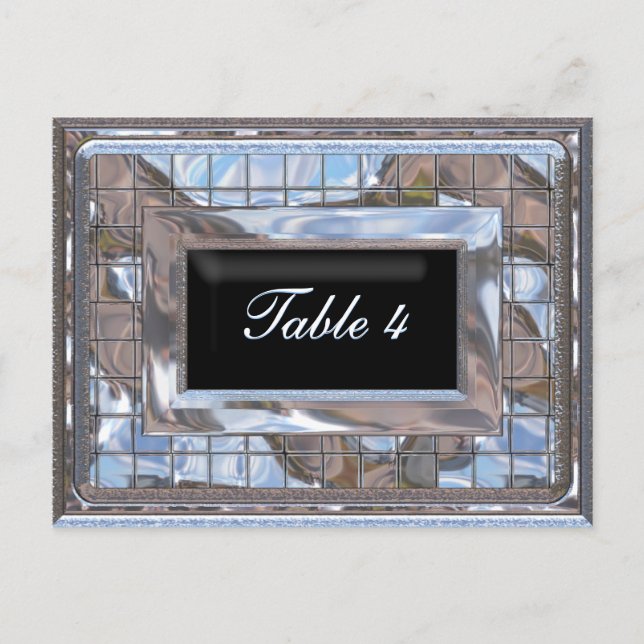 Carte de numéro de table Utopia (Devant)