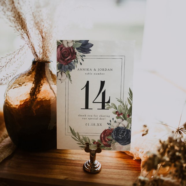 Carte de numéro de tableau de la plante botanique  (Créateur téléchargé)