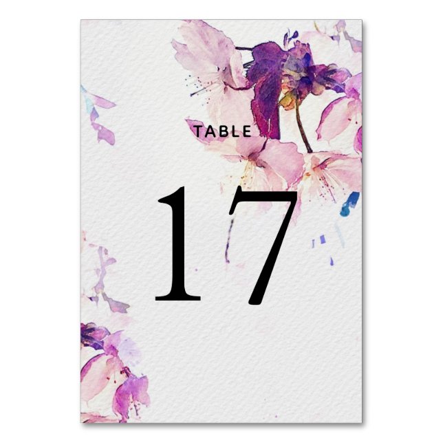 Carte de numéro de tableau de Mariage de couleur d (Par défaut)