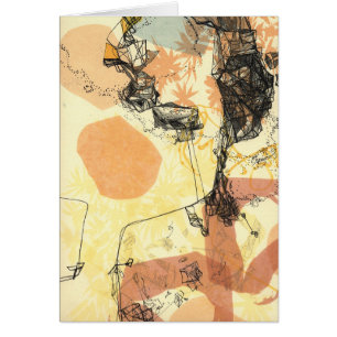 Carte de observation d'art abstrait de transitions
