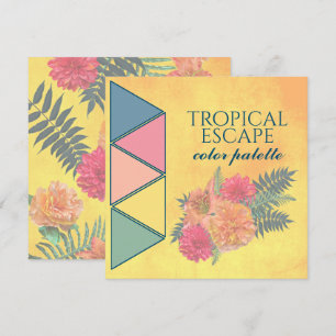 Carte de palette de couleurs Mariage d'évasion tro