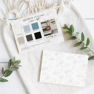 Carte de palette de couleurs pour baby shower « Cr