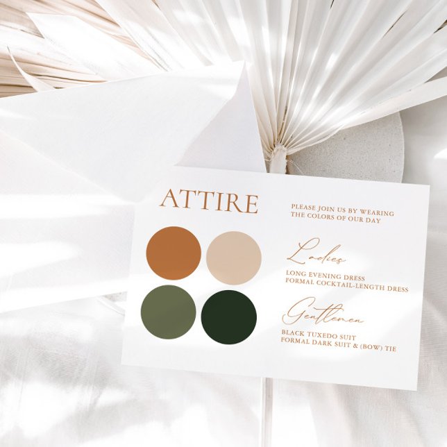 Carte de palette numérique verte et en terre cuite (Créateur téléchargé)