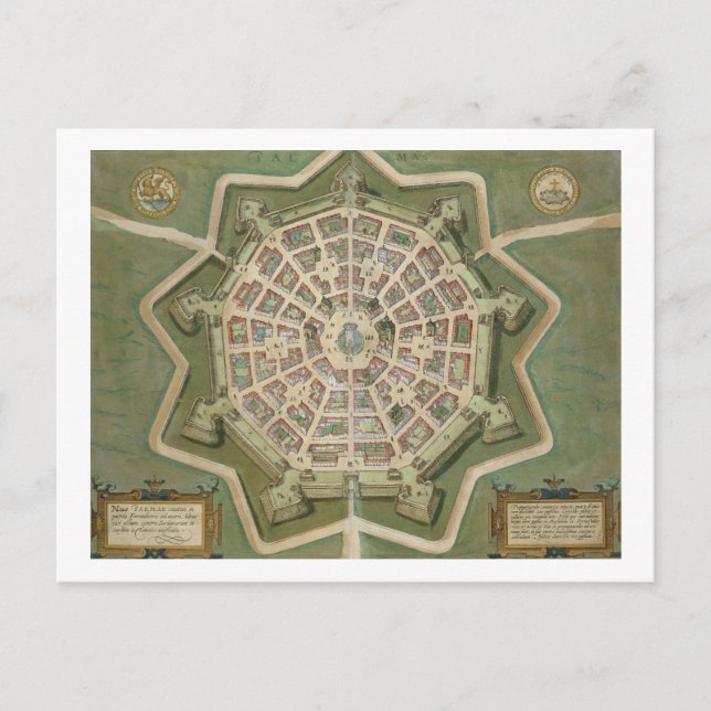 Carte de Palma, de 'Civitates Orbis Terrarum' par  (Devant)