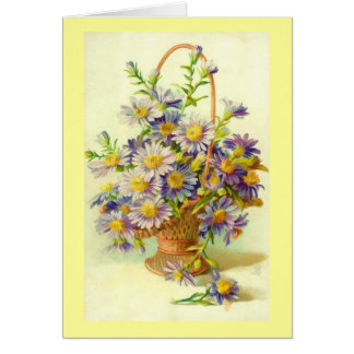 Carte de panier de marguerite
