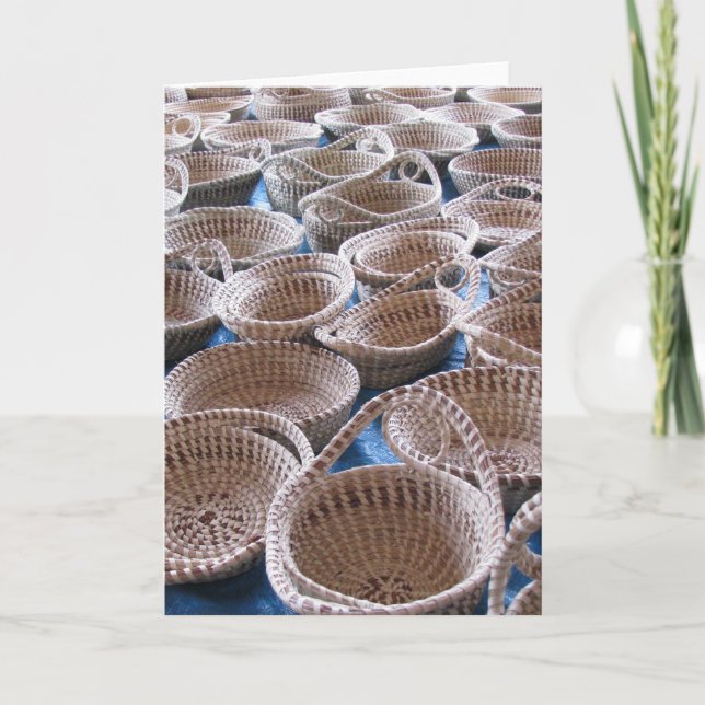 Carte de paniers de Sc Sweetgrass de Charleston (Devant)