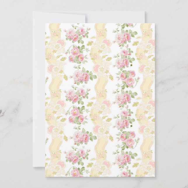 Carte de panneau Paulette Toile rayée bouton d'or (Devant)