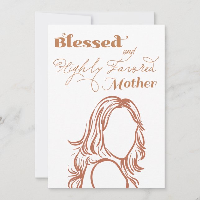 Carte de papeterie élégante pour les mamans (Devant)