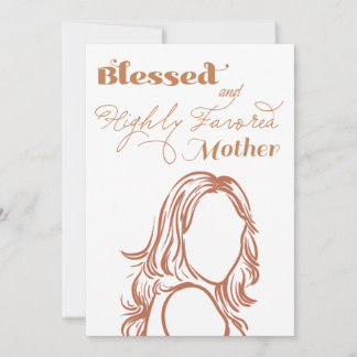 Carte de papeterie élégante pour les mamans