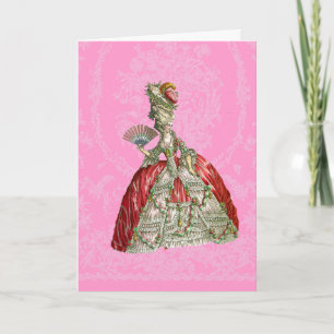 Carte de papeterie Versailles Marie Antoinette