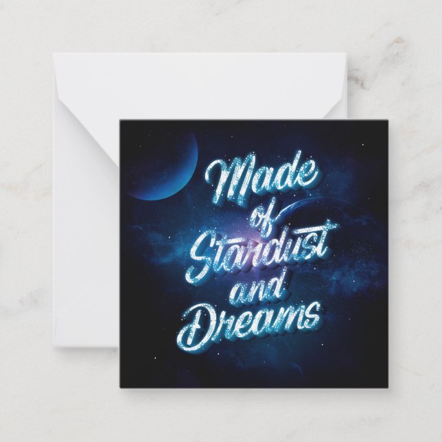 Carte de papier à lettres en Stardust et Dreams (Devant)