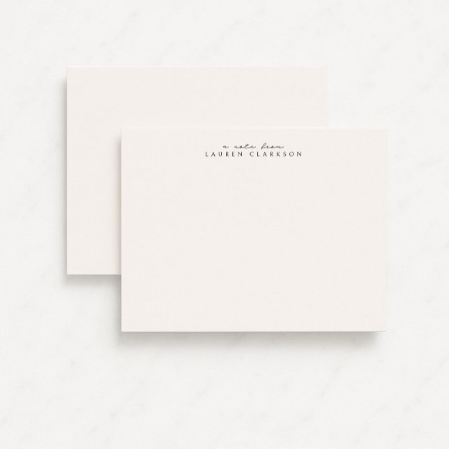 Carte de papier à lettres personnelles de script m (Créateur téléchargé)