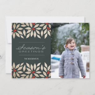 Carte de papier de vacances de Bonnes Fêtes