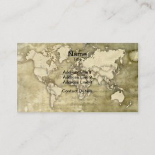 Carte de papier usée du monde