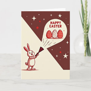 Carte de Pâques à motif festif