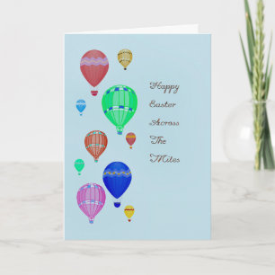 Carte de Pâques à travers les kilomètres