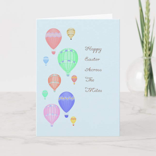 Carte de Pâques à travers les kilomètres (Devant)