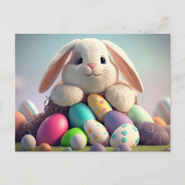 Carte de Pâques adorable (Devant)