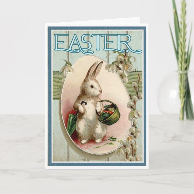 Carte de Pâques avec Bunny (Devant)