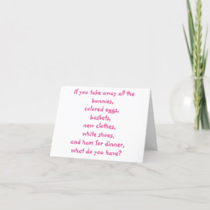 Carte de Pâques avec message évangélique