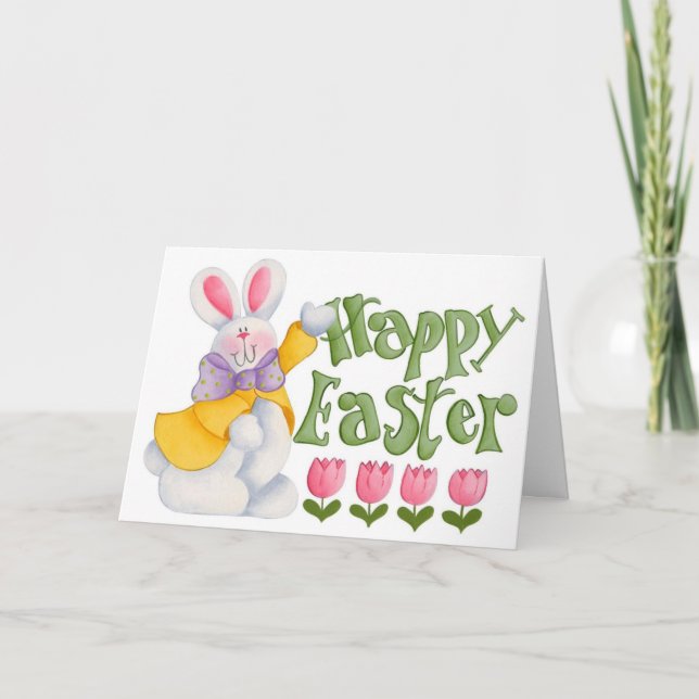 CARTE DE PÂQUES BUNNY (Devant)