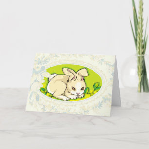 Carte de Pâques Bunny Relaxante