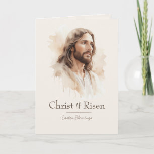Carte de Pâques chrétienne Christ est ressuscité B