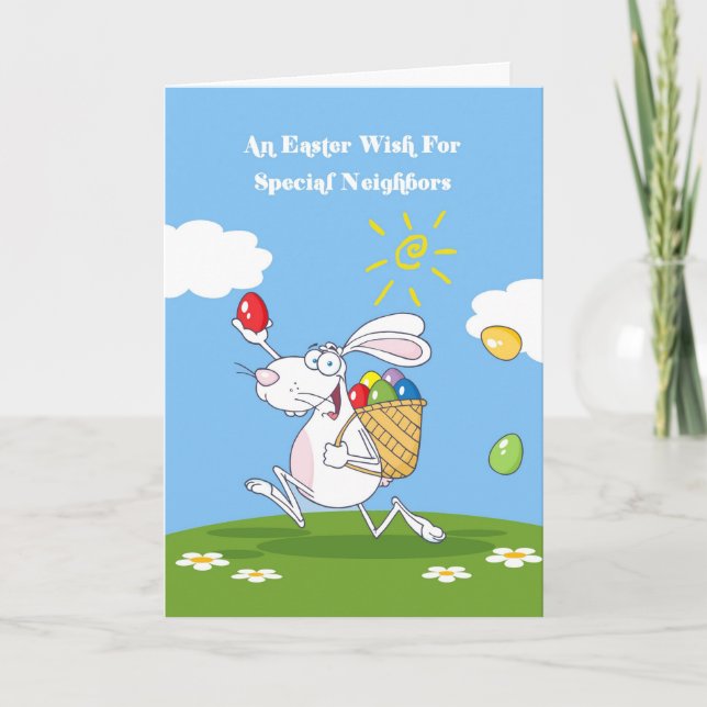 Carte de Pâques de bénédictions de voisins (Devant)