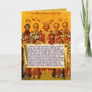 Carte de Pâques de croyance de Nicaean - avec une