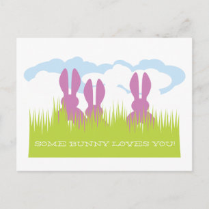 Carte de Pâques de Lapin de Pâques