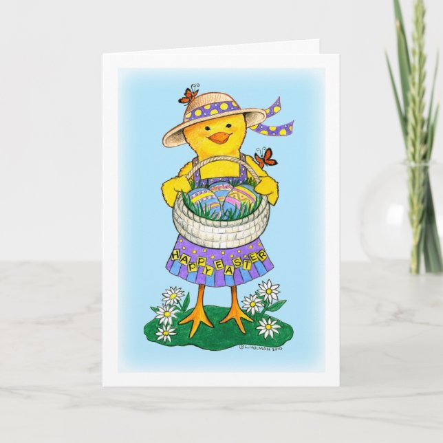 Carte de Pâques de poussette pour bébé (Devant)