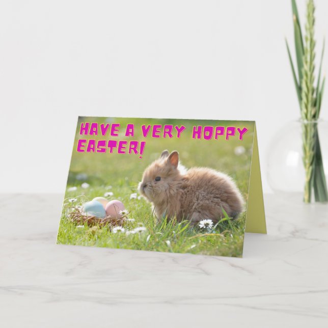 Carte de Pâques Hoppy (Devant)