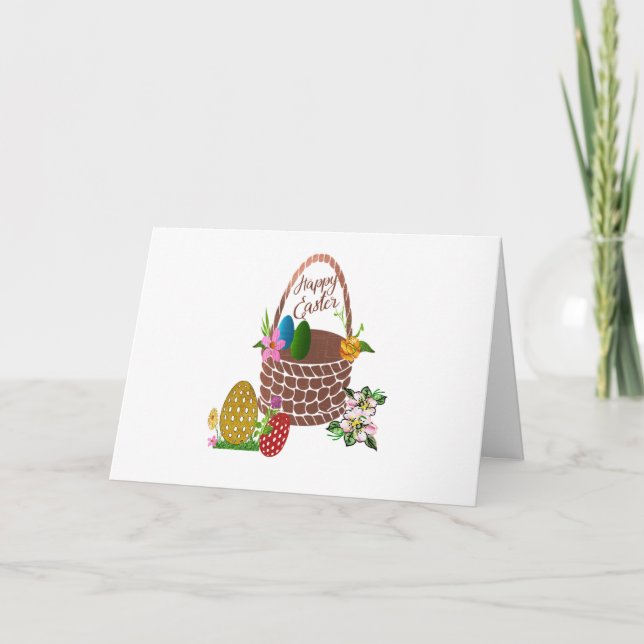 Carte de Pâques joyeuse (Devant)
