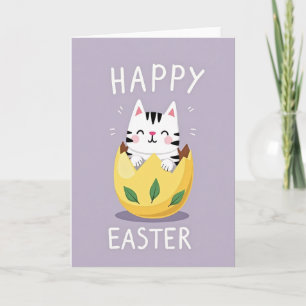 Carte de Pâques Joyeuses Kitty