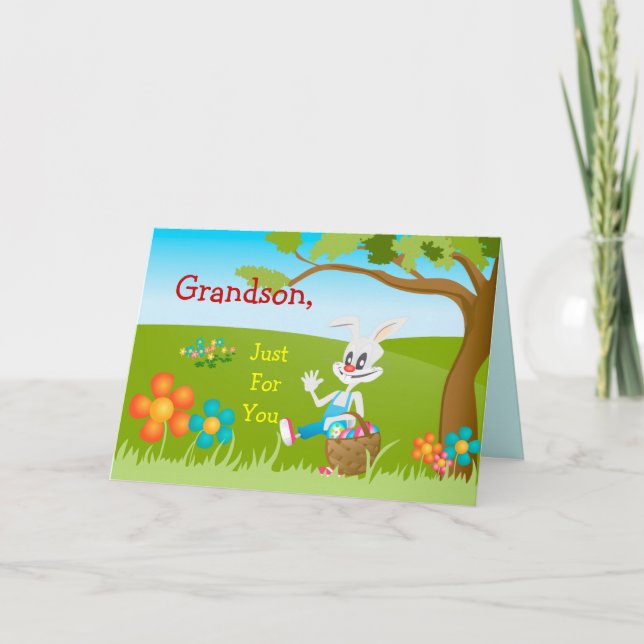 Carte de Pâques juste pour Grand-fils (Devant)