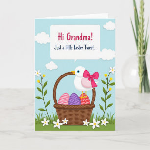 Carte de Pâques Panier Printanier Œuf