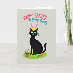 Carte de Pâques pour amie Kitty