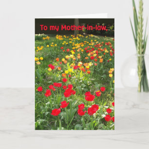 Carte de Pâques pour belle-mère - 'Tulips'