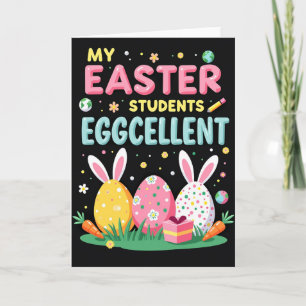 Carte de Pâques pour élèves excellents