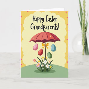 Carte de Pâques pour grands-parents Joie de Pâques
