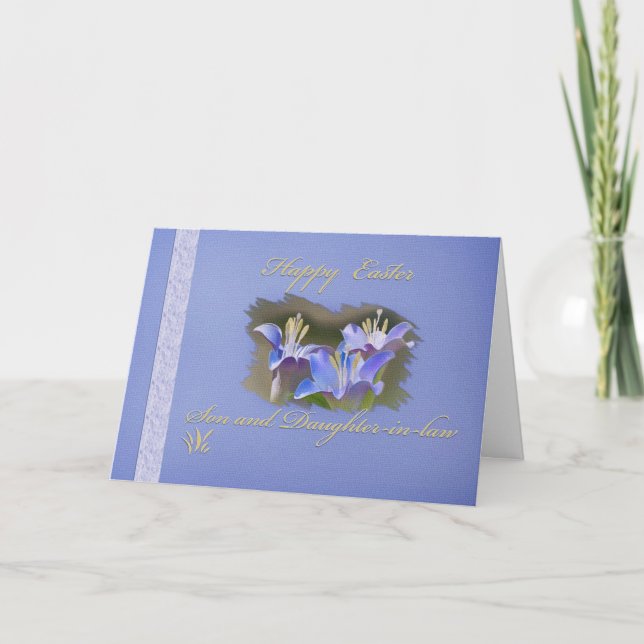 Carte de Pâques pour le fils et la belle-fille (Devant)