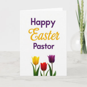 Carte de Pâques pour pasteur Joyeuses Pâques