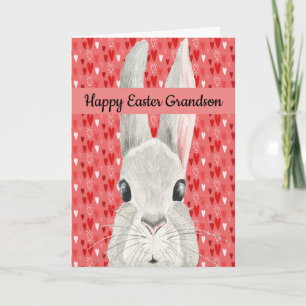 Carte de Pâques pour votre petit-fils avec lapin
