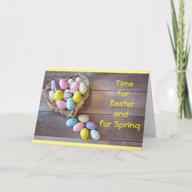 CARTE DE "PÂQUES" & "PRINTEMPS" JOYEUX (Devant)