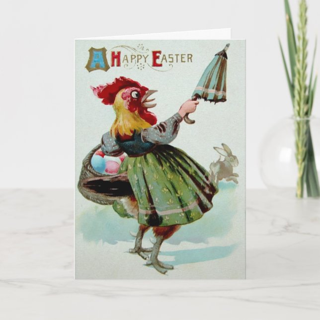 Carte de Pâques victorienne vintage (Devant)