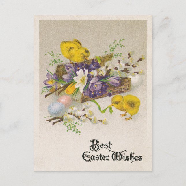 Carte de pâques victorienne vintage (Devant)