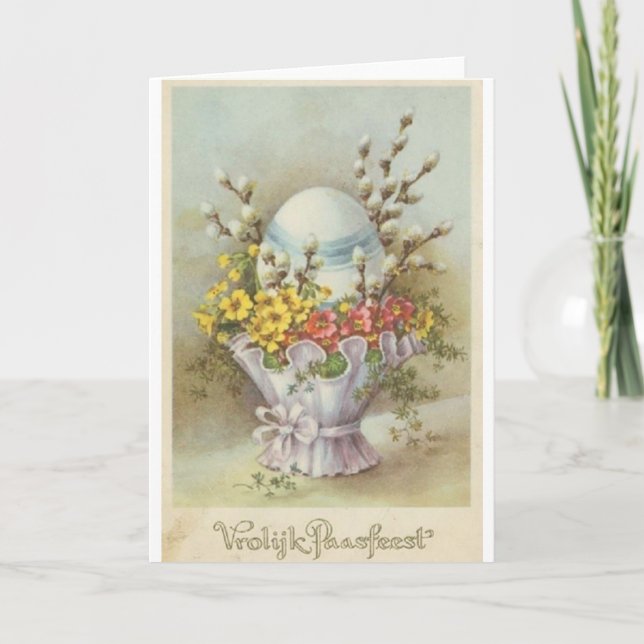 Carte de Pâques vintage de Néerlandais (Devant)